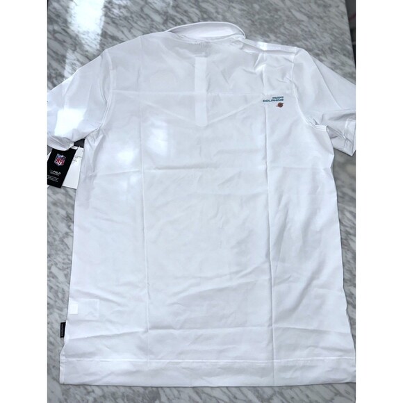 NIke NFL Miami Dolphins Dri Fit On Field polo shirt white men Large CW8356 100 - Picture 9 of 12